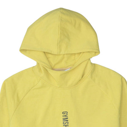 Mens UK Size L Gymshark Yellow Pullover Hoodie