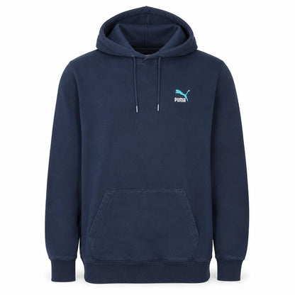 Mens UK Size M Puma Blue Pullover Hoodie