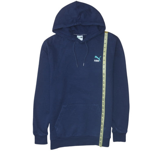 Mens UK Size M Puma Blue Pullover Hoodie