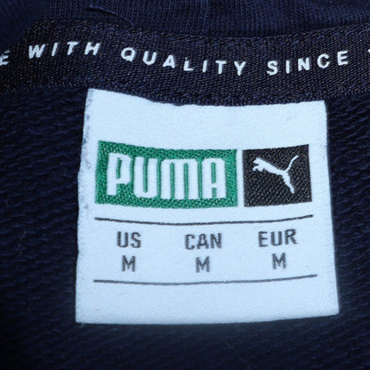 Mens UK Size M Puma Blue Pullover Hoodie