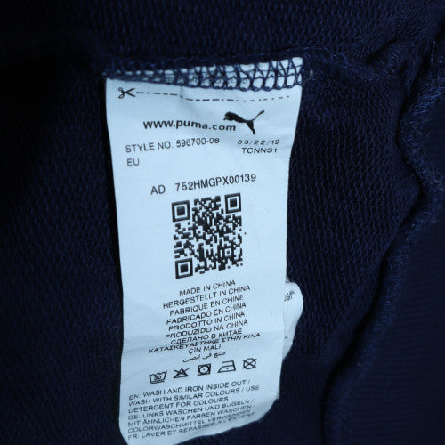 Mens UK Size M Puma Blue Pullover Hoodie
