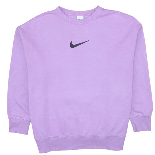 Womens UK Size L Nike Purple Pullover Sweatshirt