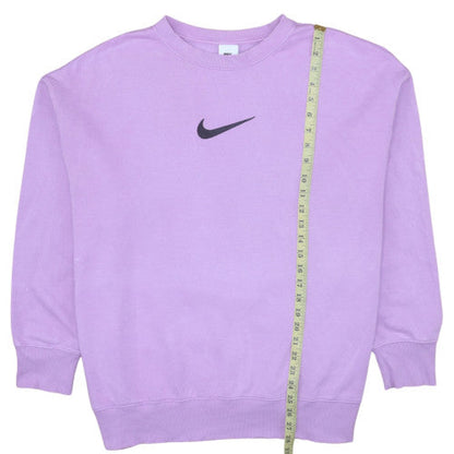 Womens UK Size L Nike Purple Pullover Sweatshirt