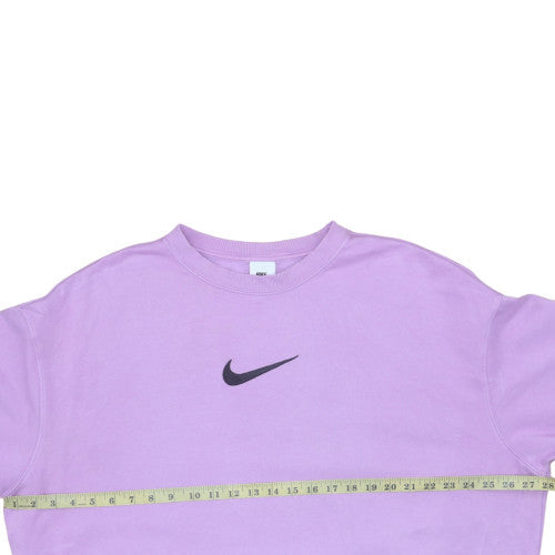 Womens UK Size L Nike Purple Pullover Sweatshirt