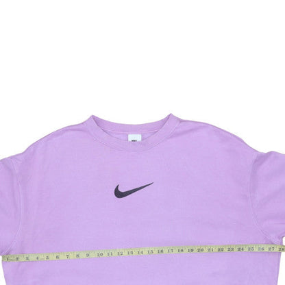 Womens UK Size L Nike Purple Pullover Sweatshirt