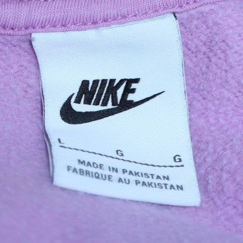 Womens UK Size L Nike Purple Pullover Sweatshirt