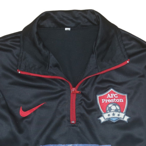 Mens UK Size M Nike Black 1/2 Zip Sweatshirt