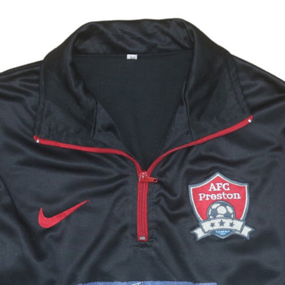 Mens UK Size M Nike Black 1/2 Zip Sweatshirt