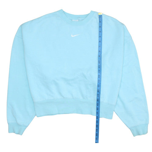 Womens UK Size M Nike Blue Pullover Sweatshirt