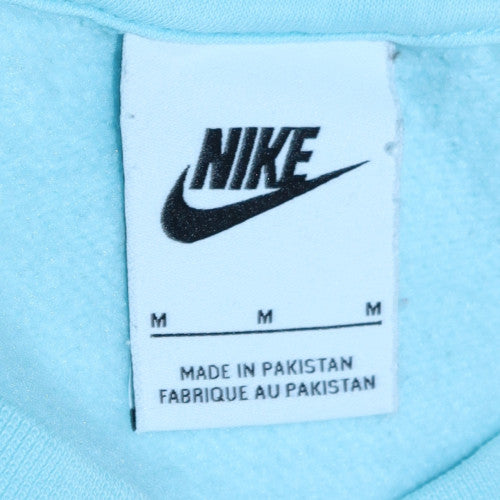 Womens UK Size M Nike Blue Pullover Sweatshirt