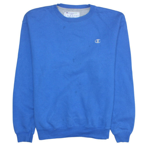Mens UK Size L Champion Blue Pullover Sweatshirt
