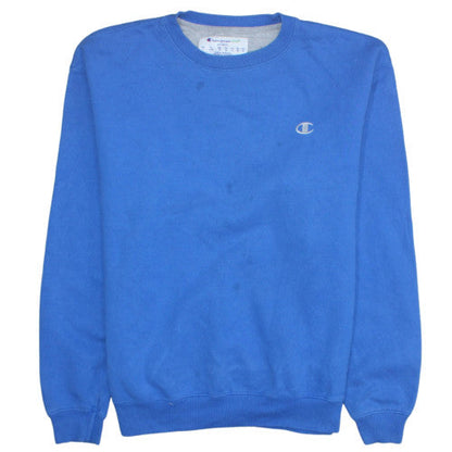 Mens UK Size L Champion Blue Pullover Sweatshirt