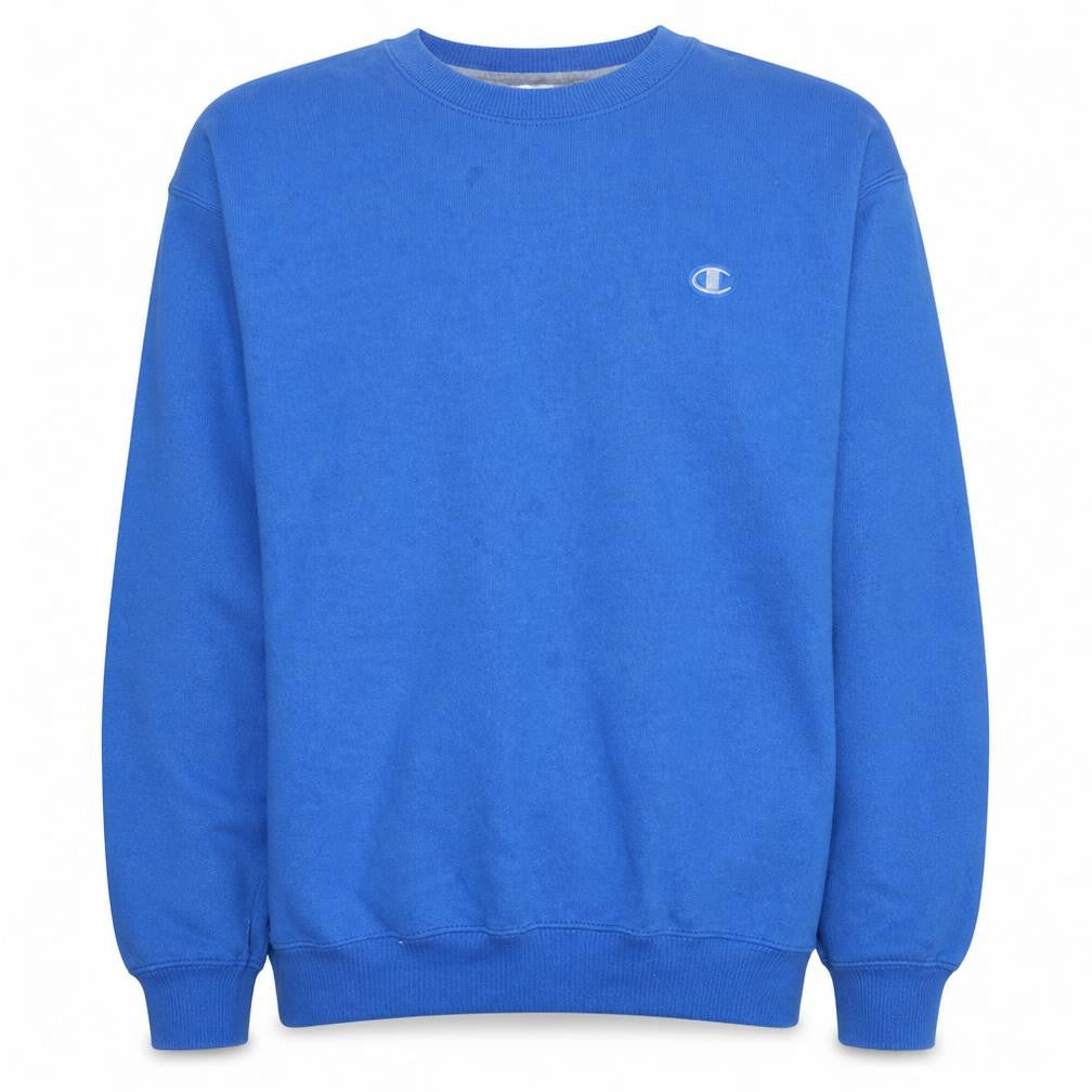 Mens UK Size L Champion Blue Pullover Sweatshirt