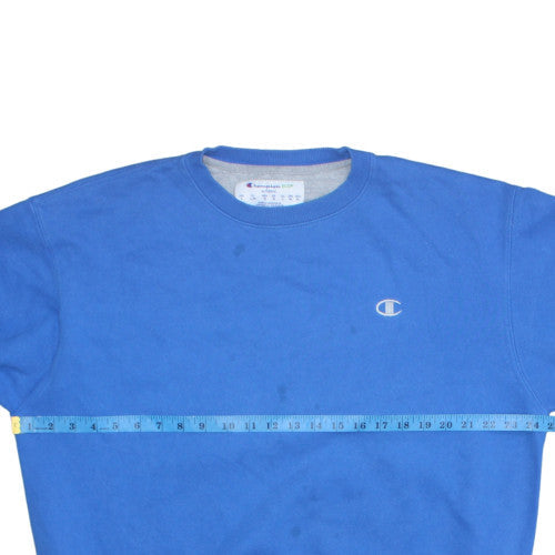 Mens UK Size L Champion Blue Pullover Sweatshirt