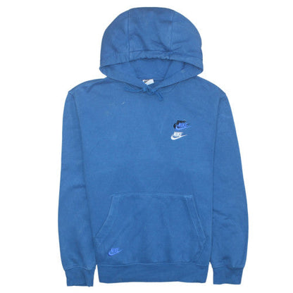 Mens UK Size M Nike Blue Pullover Hoodie