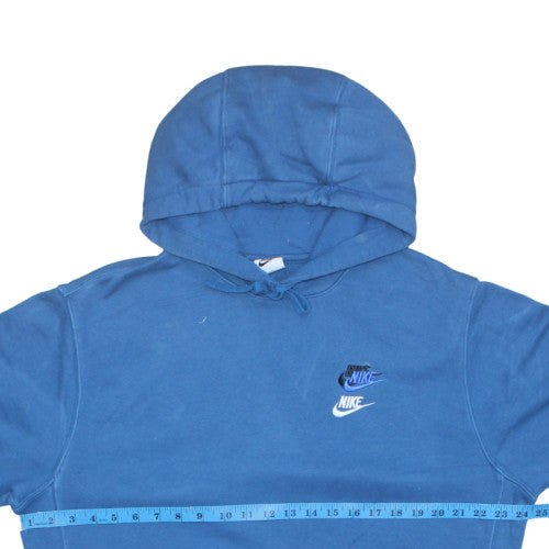 Mens UK Size M Nike Blue Pullover Hoodie