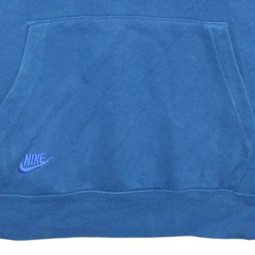 Mens UK Size M Nike Blue Pullover Hoodie