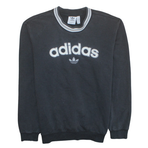 Mens UK Size M Adidas Black Pullover Sweatshirt