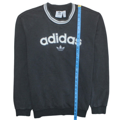 Mens UK Size M Adidas Black Pullover Sweatshirt