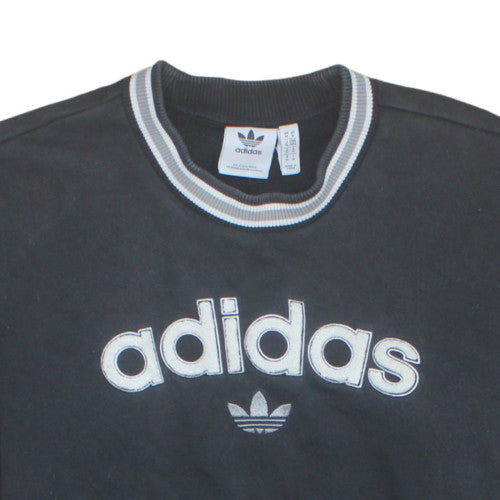 Mens UK Size M Adidas Black Pullover Sweatshirt
