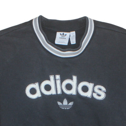 Mens UK Size M Adidas Black Pullover Sweatshirt