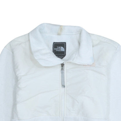 The North Face Girls White Fleece Full Zip Jacket Size L