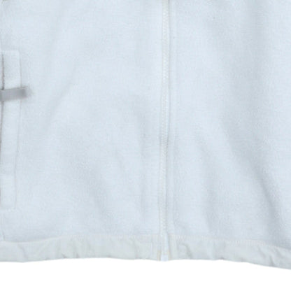 The North Face Girls White Fleece Full Zip Jacket Size L