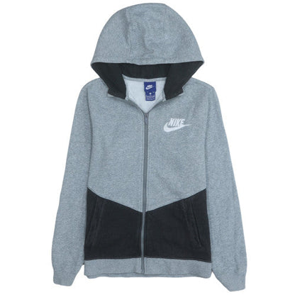 Nike Boys Grey Colourblock Full Zip Fleece Hoodie XL 13-15 Years