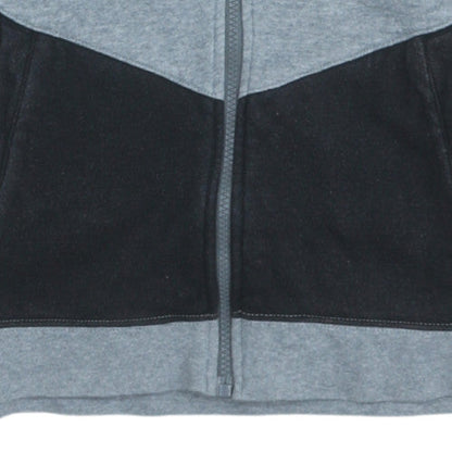 Nike Boys Grey Colourblock Full Zip Fleece Hoodie XL 13-15 Years