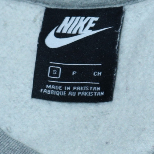 Mens UK Size S Nike Grey Pullover Sweatshirt