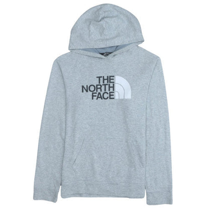 The North Face Boys Grey XL Pullover Hoodie with Logo Print