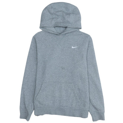 Nike Boys Grey Hooded Pullover Sweatshirt XL 13-15 Years Fleece Lined