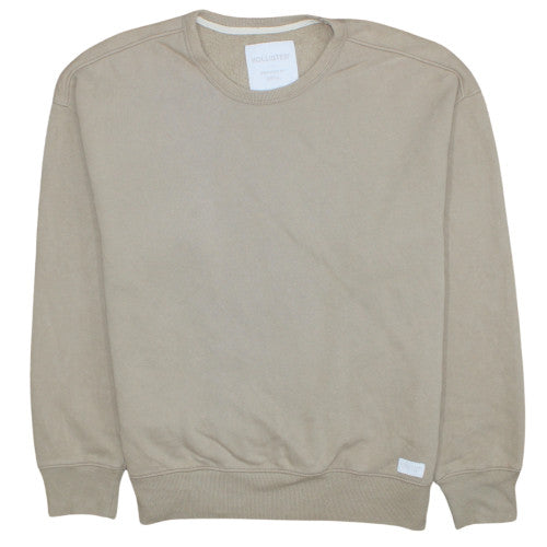 Womens UK Size S Hollister Beige Pullover Sweatshirt