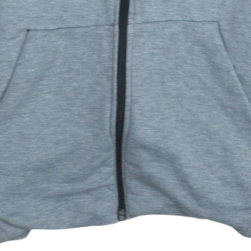 Mens UK Size S Nike Grey Full Zip Hoodie