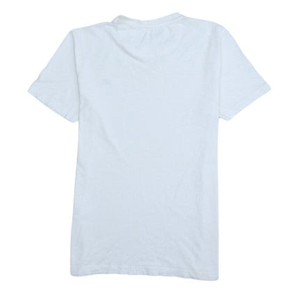 Champion Men's White Crew Neck Cotton Athletic T-Shirt Size M