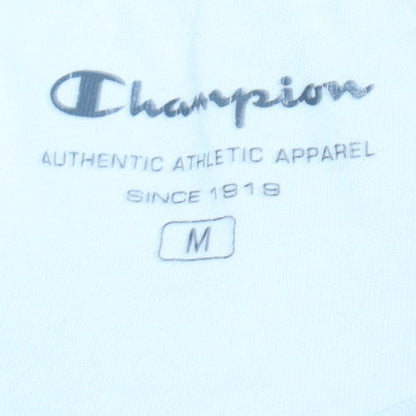 Champion Men's White Crew Neck Cotton Athletic T-Shirt Size M