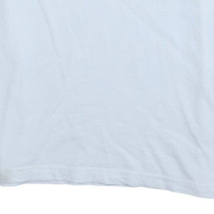 Champion Men's White Crew Neck Cotton Athletic T-Shirt Size M