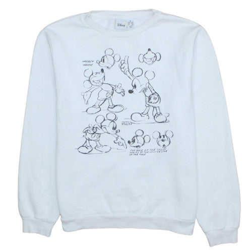 Womens UK Size M Disney White Pullover Sweatshirt