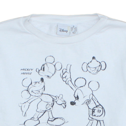 Womens UK Size M Disney White Pullover Sweatshirt