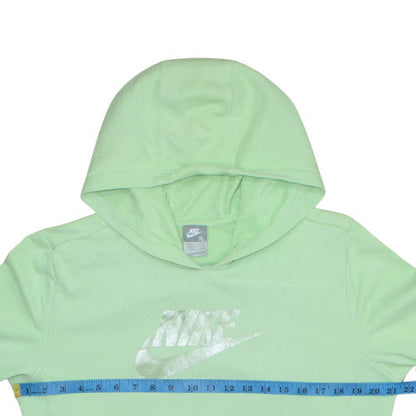 Nike Girls Mint Green XL Pullover Hoodie Sweatshirt Cotton Blend