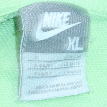 Nike Girls Mint Green XL Pullover Hoodie Sweatshirt Cotton Blend