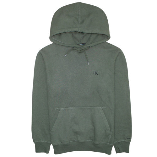 Mens UK Size M Calvin Klein Jeans Green Pullover Hoodie