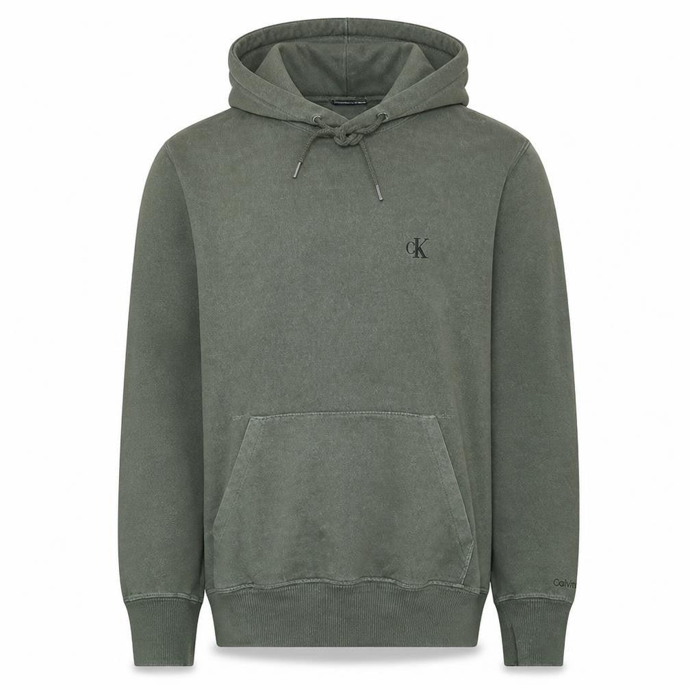 Mens UK Size M Calvin Klein Jeans Green Pullover Hoodie