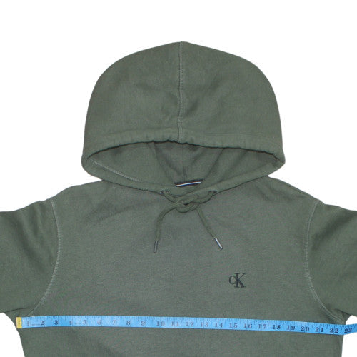 Mens UK Size M Calvin Klein Jeans Green Pullover Hoodie