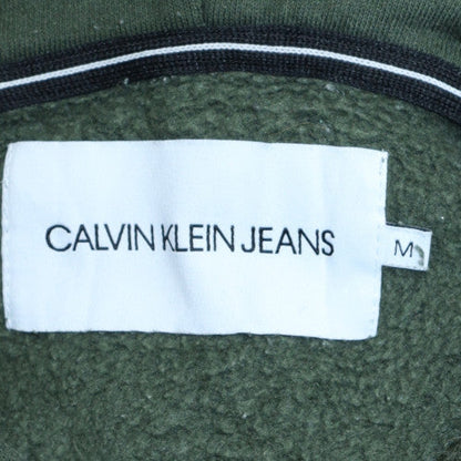 Mens UK Size M Calvin Klein Jeans Green Pullover Hoodie