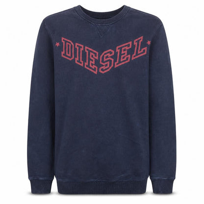 Mens UK Size L Diesel Blue Pullover Sweatshirt
