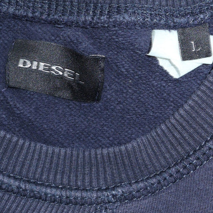 Mens UK Size L Diesel Blue Pullover Sweatshirt