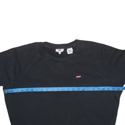 Mens UK Size M Levi's Black Pullover Sweatshirt