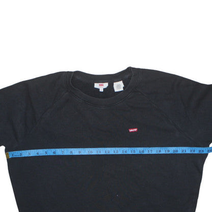 Mens UK Size M Levi's Black Pullover Sweatshirt