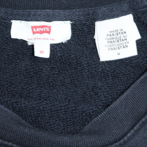 Mens UK Size M Levi's Black Pullover Sweatshirt
